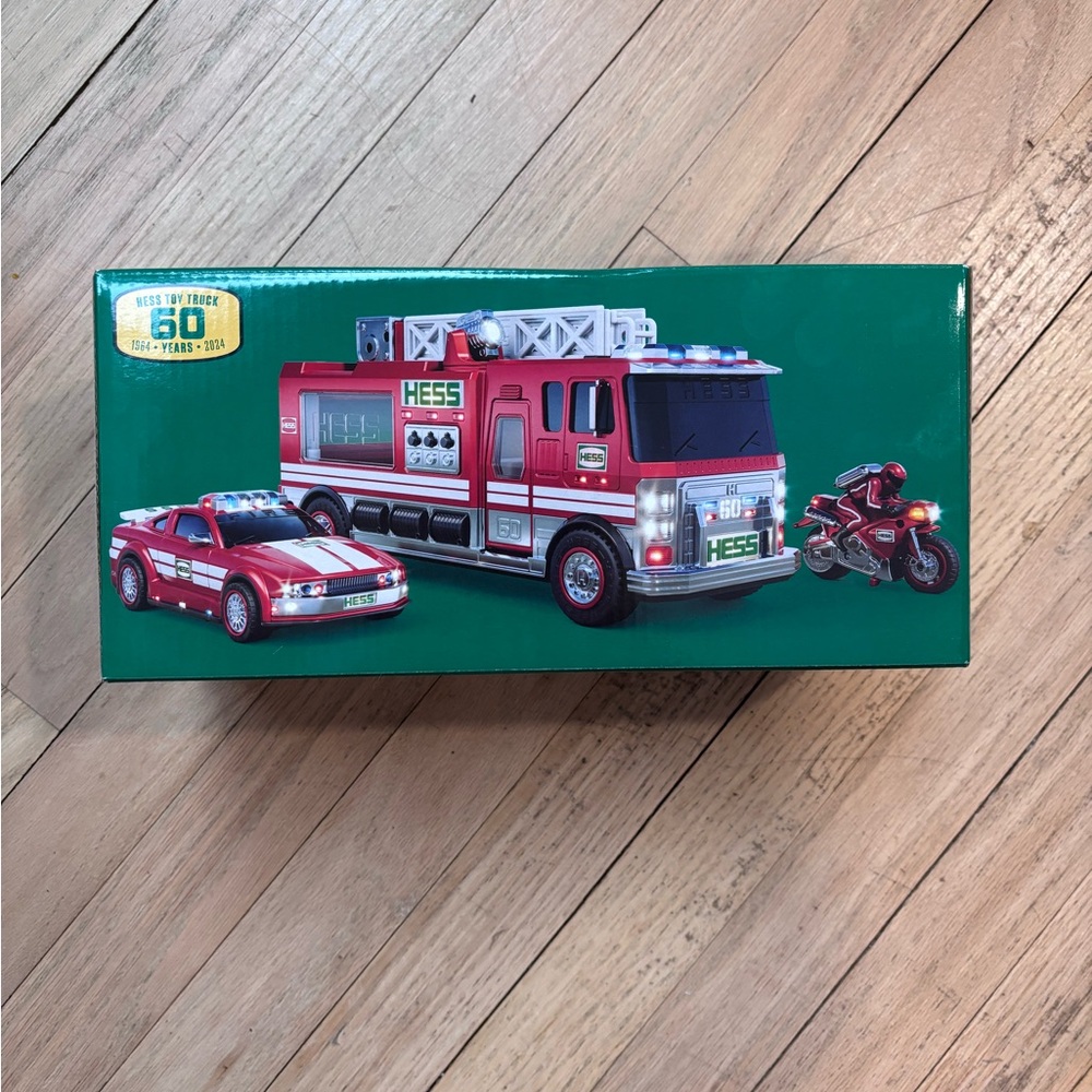 Hess Red Fire Truck and Rescue Vehicle Set 2024 Holiday